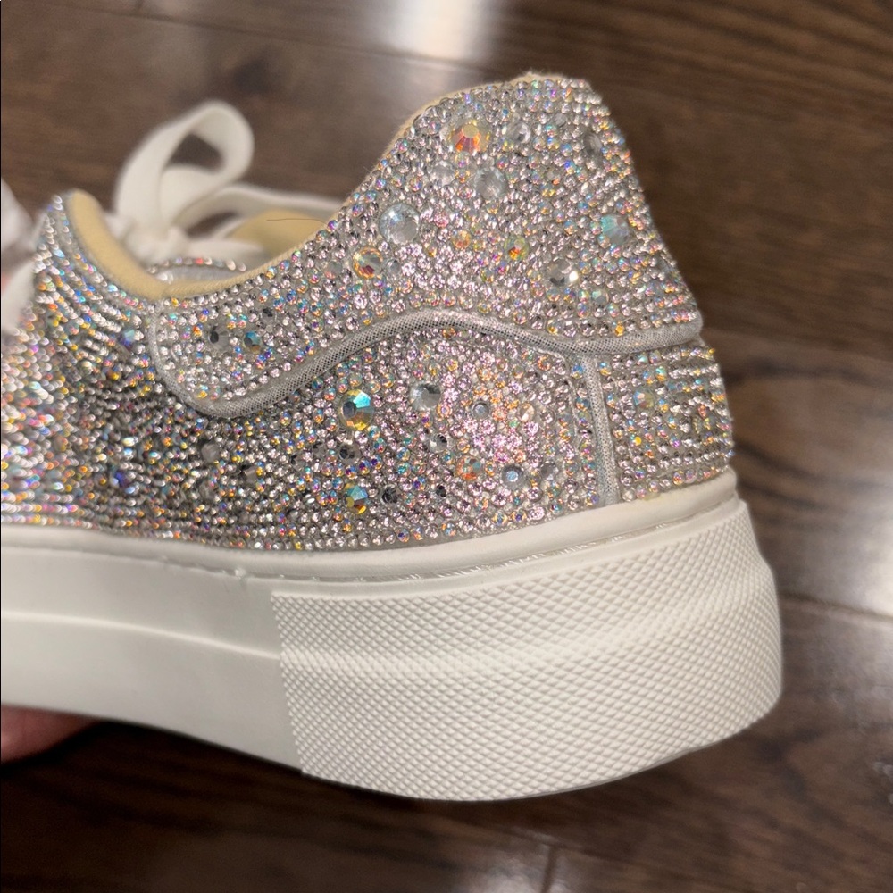 NWT Betsey Johnson Sidny Rhinestones Sneaker - Picture 7 of 8